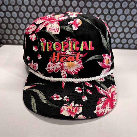 The Unbranded Brand Other - Tropical Heat HAt Cap Flowers Floral Snapback Surf Surfer Skate Skater Hawaiian